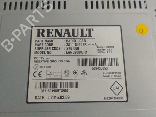 Used Display monitor Display monitor RENAULT CAPTUR I (J5_, H5_) 1.5 dCi 90 (J5N4, J5M5, J5MW, J5M6, J5AL, J5AJ) (90 hp) 36242307 36242307