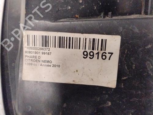 Faro derecho CITROËN NEMO MPV 1.3 HDi 75 (75 hp) 29468540