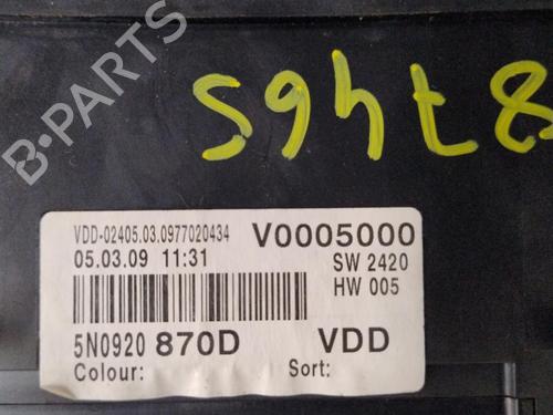 Instrument cluster VW TIGUAN (5N_) 2.0 TDI 4motion | BP27581409C47 
