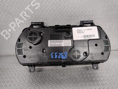 Instrument cluster RENAULT SCÉNIC IV (J9_) 1.7 Blue dCi 150 (J9A7, J9A8) | BP29644374C47 