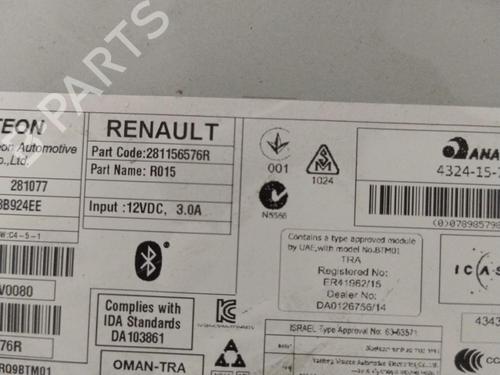 Used Radio RENAULT GRAND SCÉNIC IV (R9_) 1.5 dCi 110 (R9A3) (110 hp) 30188370