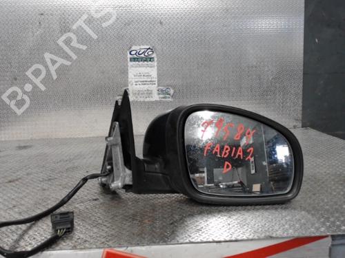 Right mirror SKODA FABIA II (542) 1.4 TDI | BP24085077C27 