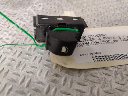Used Left front window switch PEUGEOT PARTNER Box Body/MPV 1.6 BlueHDi 100 (100 hp) 29757532