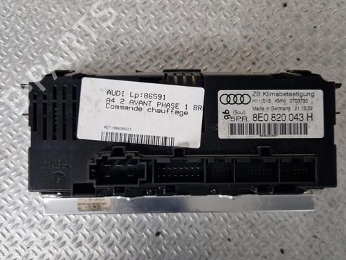 Used Climate control Climate control AUDI A4 B6 Avant (8E5) 1.9 TDI (130 hp) 24078188 24078188
