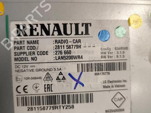 Used Radio Radio RENAULT CAPTUR I (J5_, H5_) 1.5 dCi 90 (J5N4, J5M5, J5MW, J5M6, J5AL, J5AJ) (90 hp) 36482725 36482725