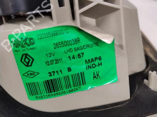 Højre baglygte bagklap RENAULT FLUENCE (L3_) 1.5 dCi (L30S) | BP29872405C80