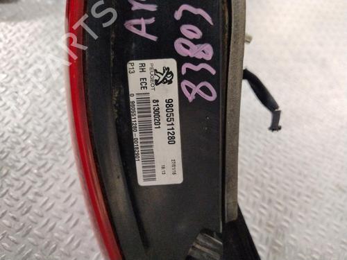 Used Right tailgate light PEUGEOT 3008 I MPV (0U_) 1.6 HDi 115 / BlueHDi 115 (116 hp) 29441438