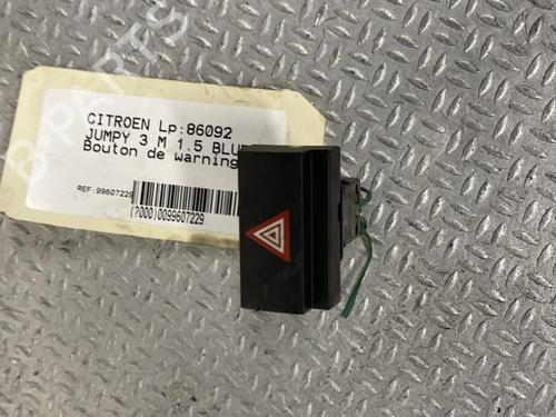 Used Warning switch CITROËN JUMPY III Van (V_) 1.5 BlueHDi 120 (120 hp) 24062277