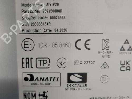 Radio RENAULT TRAFIC III Van (FG_) 1.6 dCi 125 (FGMH) | BP38570655E6 - Image 5