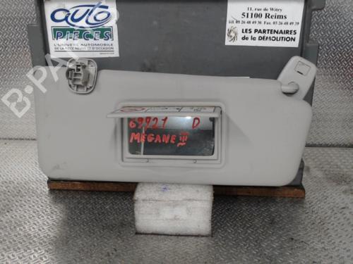 Used Right sun visor RENAULT MEGANE III Hatchback (BZ0/1_, B3_) [2008-2026]  24072969