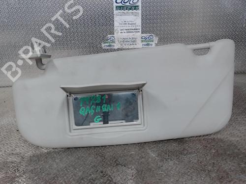 Used Left sun visor NISSAN QASHQAI / QASHQAI +2 I (J10, NJ10, JJ10E) 1.5 dCi (110 hp) 24077261