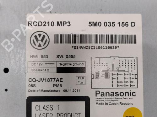 Radio VW POLO V (6R1, 6C1) 1.2 TDI | BP27581518E6 