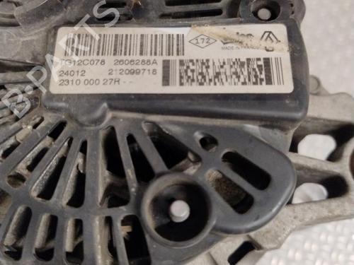 Used Alternator Alternator RENAULT MEGANE III Hatchback (BZ0/1_, B3_) 1.5 dCi (BZ09, BZ0D, BZ1W, BZ29, BZ14) (110 hp) 29197325 29197325