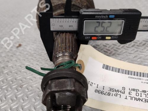 Used Left front driveshaft RENAULT CLIO III (BR0/1, CR0/1) 1.2 16V (BR0P, CR0P) (101 hp) 26969023