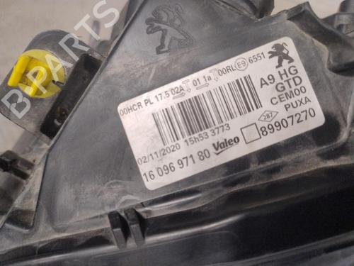 Used Left headlight PEUGEOT 208 I (CA_, CC_) 1.6 HDi (92 hp) 31324753