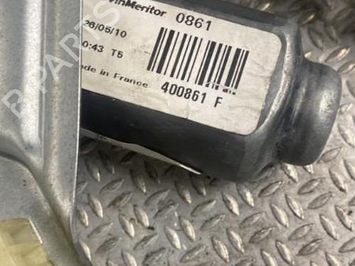 Used Front right window mechanism RENAULT CLIO III (BR0/1, CR0/1) 1.2 16V Hi-Flex (BR1U, CR1U) (75 hp) 24100430