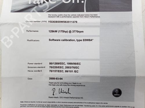 Electronic module SAAB 9-5 Estate (YS3E) 1.9 TiD | BP23211963M83 