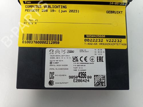 Lights ECU PEUGEOT 208 II (UB_, UP_, UW_, UJ_) e-208 | BP22509906M55 