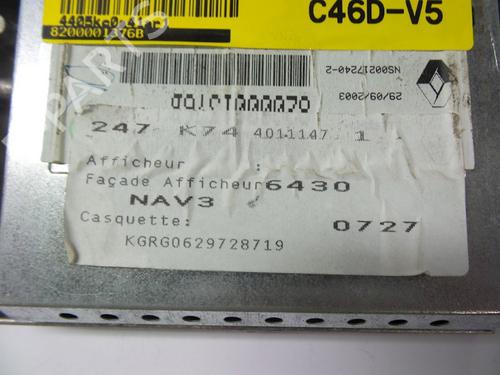 Display monitor RENAULT LAGUNA II Grandtour (KG0/1_) 1.9 dCi (KG0G) | BP22460565C48 