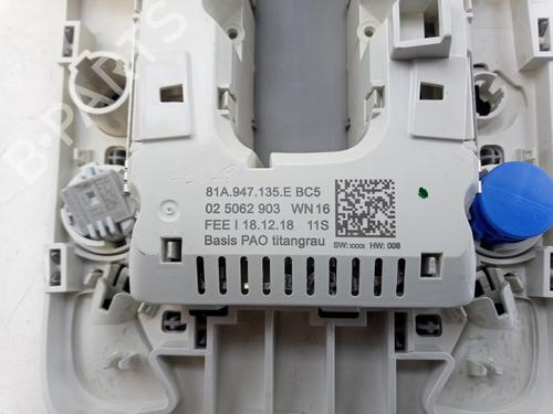 Interior roof light AUDI Q2 (GAB, GAG) 30 TFSI | BP26872816I8