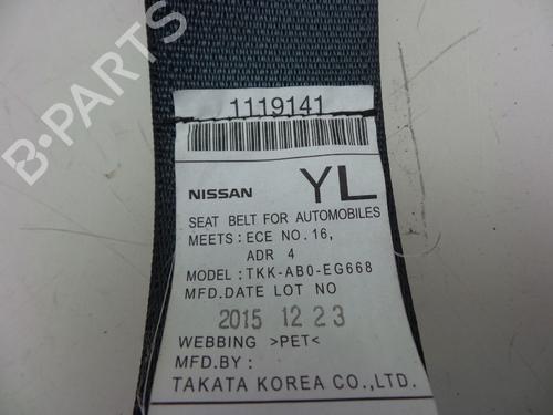 Rear left seatbelt NISSAN X-TRAIL III (T32_, T32R, T32RR) 1.6 DIG-T (T32) | BP22491036I29 