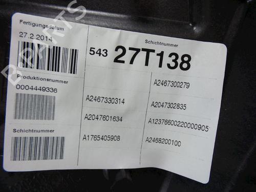 Rear right window mechanism MERCEDES-BENZ B-CLASS Sports Tourer (W246, W242) B 180 (246.242) | BP22489975C25 