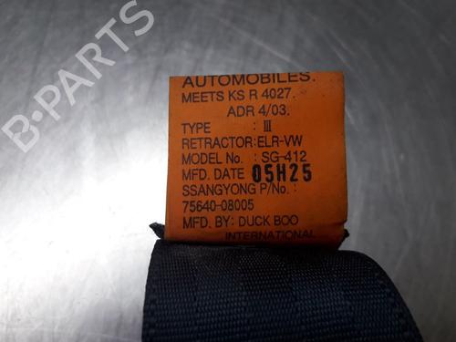 Rear left seatbelt SSANGYONG REXTON / REXTON II (GAB_) 2.3 RX230 4x4 | BP22473004I29 