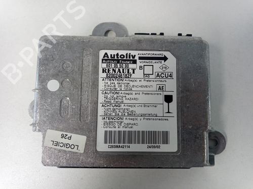 Airbag module RENAULT MEGANE II (BM0/1_, CM0/1_) 1.4 16V (BM0B, CM0B) (98 hp) 22498770