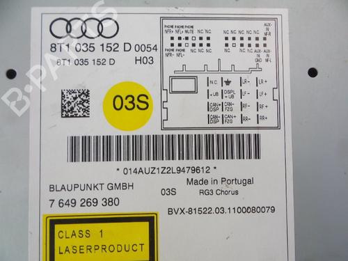 Autoradio AUDI A5 Sportback (8TA) 2.0 TDI | BP30823091E6