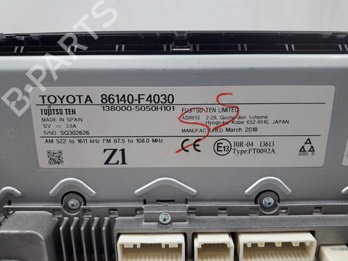 Electronic module TOYOTA C-HR (_X1_) 1.8 Hybrid (ZYX10_, ZYX11_) | BP22502498M83 
