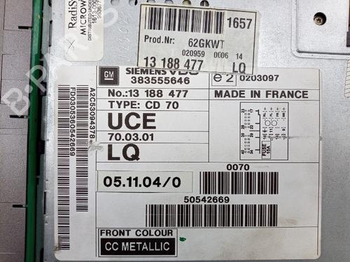 Electronic module OPEL VECTRA C (Z02) 1.8 16V | BP23568407M83