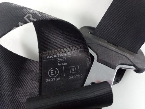 Rear right seatbelt CITROËN C4 Picasso I MPV (UD_) 2.0 HDi 138 | BP22465833I28 
