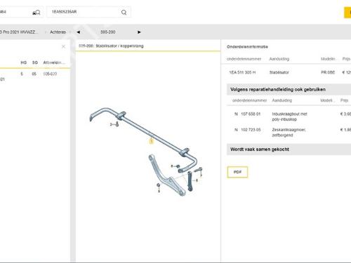 Subframe VW ID.3 (E11, E12) 1st | BP22502319M9