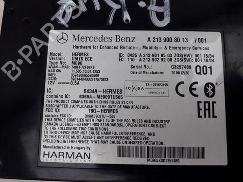 Electronic module MERCEDES-BENZ C-CLASS Coupe (C205) AMG C 63 S (205.387) | BP22512006M83 