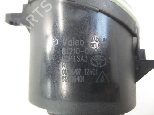 Right front fog light TOYOTA AURIS (_E15_) 2.0 D-4D (ADE150_, ADE150R) | BP22482987C31 