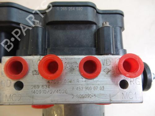ABS pump RENAULT TWINGO III (BCM_, BCA_) 1.0 SCe 70 | BP22476708M43
