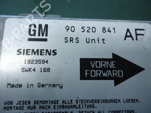 Kollisjonspute styreenhet OPEL ASTRA G Hatchback (T98) 2.0 DI (F08, F48) | BP22471801M53 
