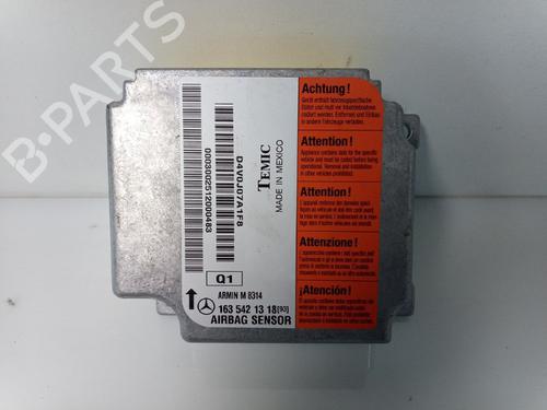 Kollisjonspute styreenhet MERCEDES-BENZ M-CLASS (W163) ML 270 CDI (163.113) (163 hp) 22501177