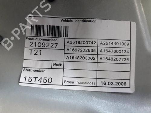 Front left window mechanism MERCEDES-BENZ M-CLASS (W164) ML 320 CDI 4-matic (164.122) | BP22463920C22