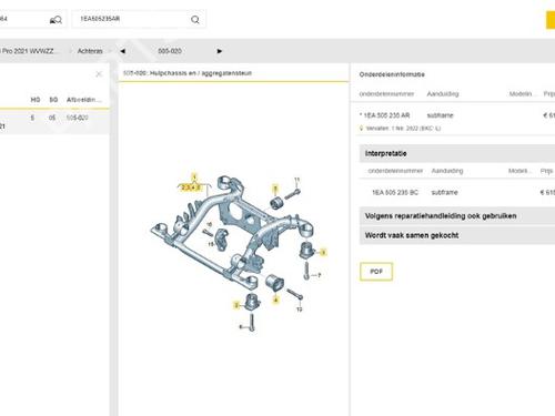 Subframe VW ID.3 (E11, E12) 1st | BP22502319M9