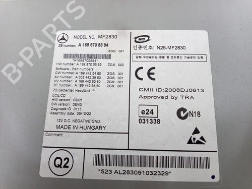 Radio MERCEDES-BENZ A-CLASS (W169) A 160 (169.031, 169.331) | BP29141080E6 