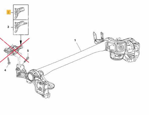 Used Rear axle OPEL ASTRA K Sports Tourer (B16) 1.0 Turbo (35) (105 hp) 29868377