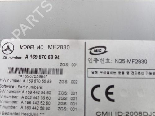 Radio MERCEDES-BENZ A-CLASS (W169) A 160 (169.031, 169.331) | BP29141080E6 