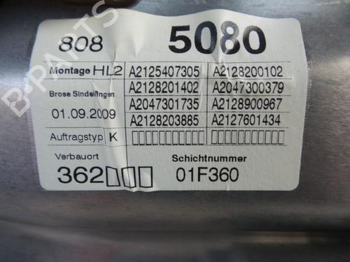 Rear left window mechanism MERCEDES-BENZ E-CLASS (W212) E 350 CDI (212.025) | BP22489484C24