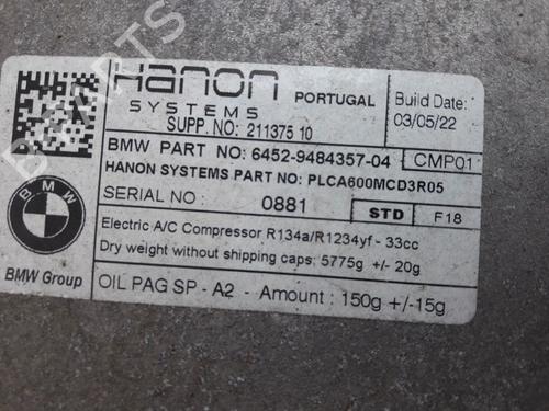 AC compressor MINI MINI (F56) Cooper SE / Electric | BP22511467M34 - Image 3