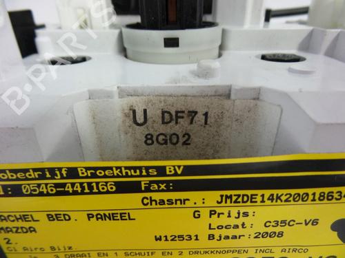 Commande Chauffage MAZDA 2 (DE_, DH_) 1.3 (DE3FS) | BP22462695I5 