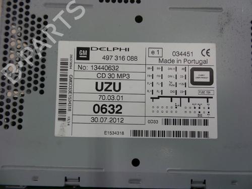 Radio OPEL CORSA D (S07) 1.2 LPG (L08, L68) | BP22487612E6 