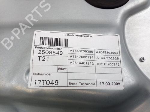 Front left window mechanism MERCEDES-BENZ M-CLASS (W164) ML 320 CDI 4-matic (164.122) | BP32097787C22 
