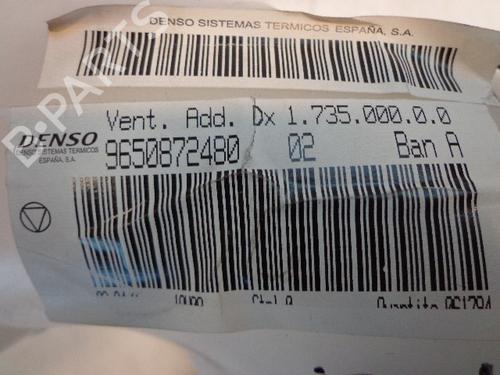 Ventilator motor CITROËN C4 Picasso I MPV (UD_) 2.0 HDi 138 | BP22465844M62 