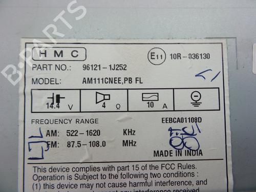 Radio HYUNDAI i20 I (PB, PBT) 1.2 | BP22485338E6 